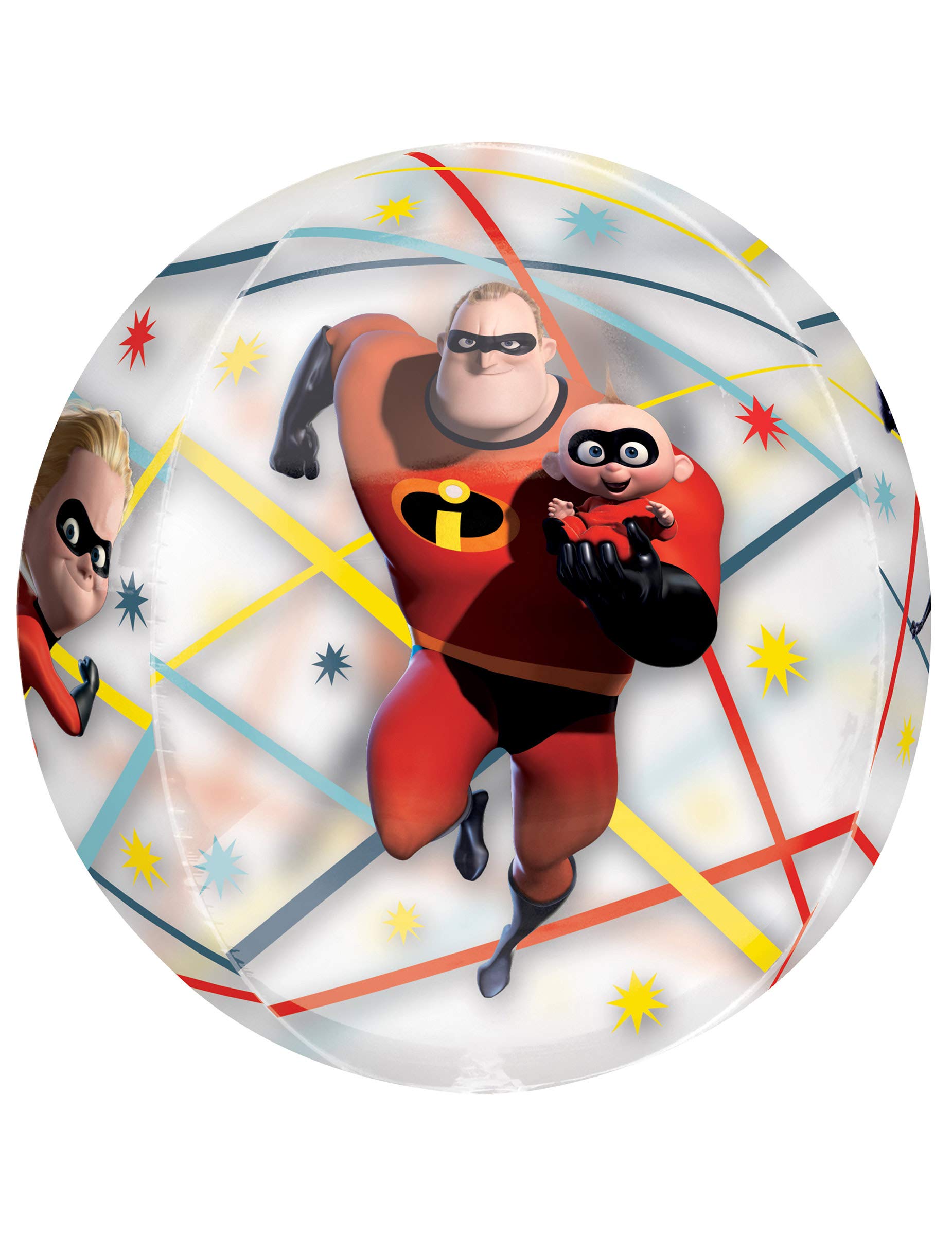 AnagramBall Foil Orbz Transparent 16""-40 Cm Incredibles, Rot, 7A3712801