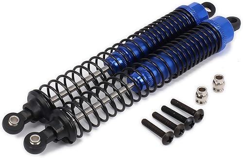 Vista 11 de Amortiguador de amortiguador de 5.118 in de aleación ajustable de aceite de aluminio para automóvil RC 1/10, camión sobre orugas, piezas mejoradas