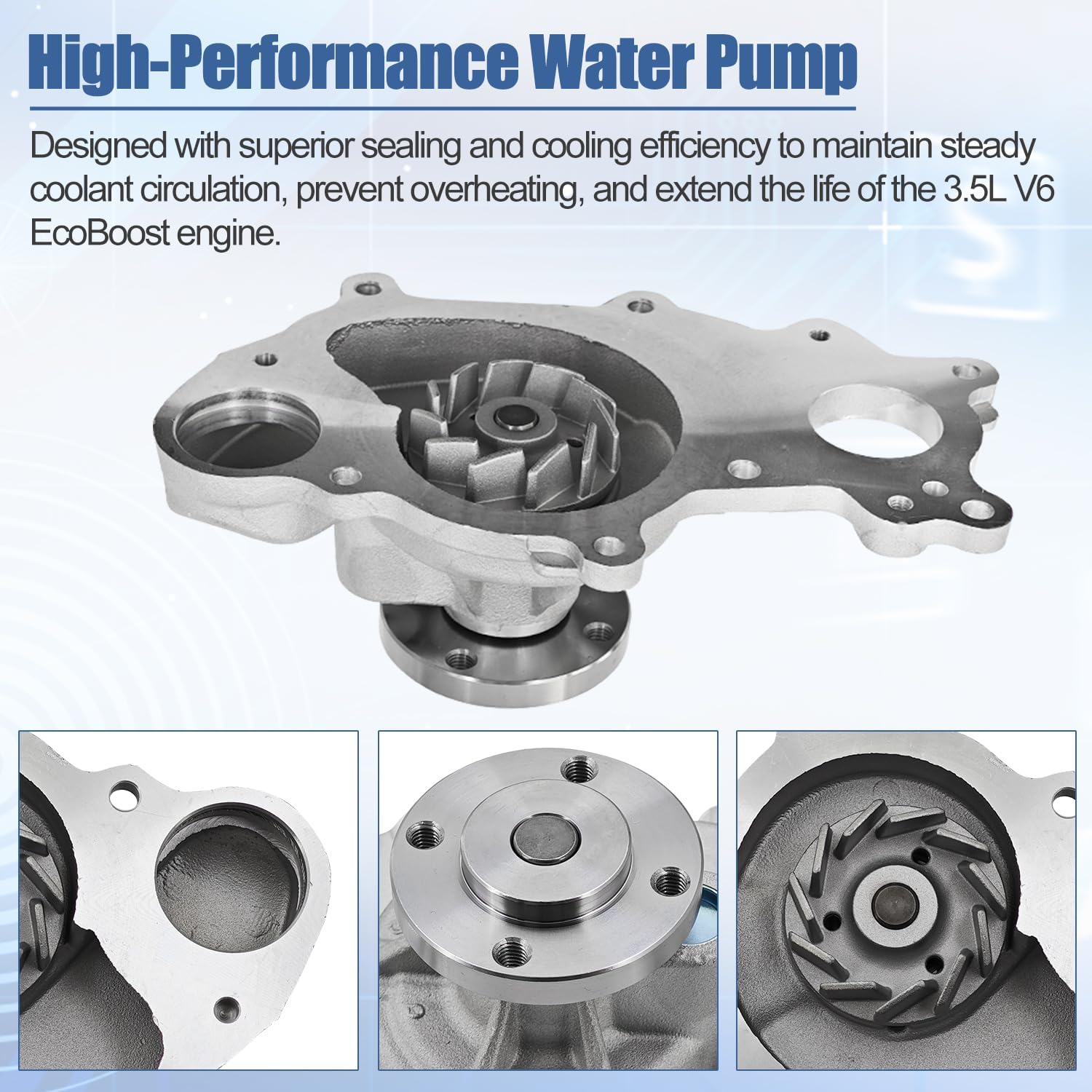 Timing Chain Kit w/VVT Sprockets, Water Pump & Tools Fits for Ford F150 F-150 Fx4 11-16, Expedition 15-17, Transit 150/250/350/350HD 15-16, Lincoln Navigator 15-17 -3.5T V6 Only