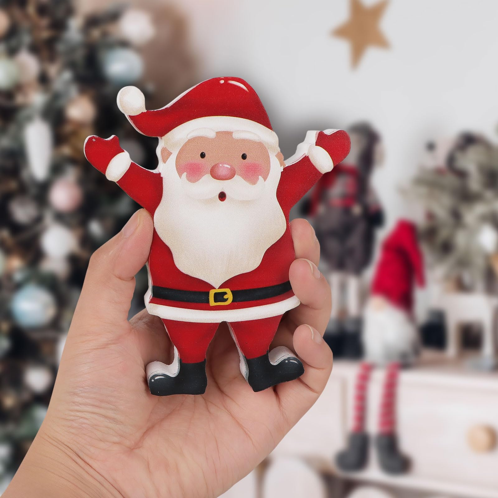 BETESSIN Lot De 3 Centres De Table Noël Bonhomme De Neige En Bois – 3 Styles Mignons Et Festifs Pour Une Ambiance Magique !