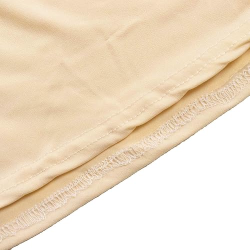 Vista 204 de Efavormart - Marco de fondo redondo de elastano de 7 pies, cubierta de arco de boda de 2 lados Blanco