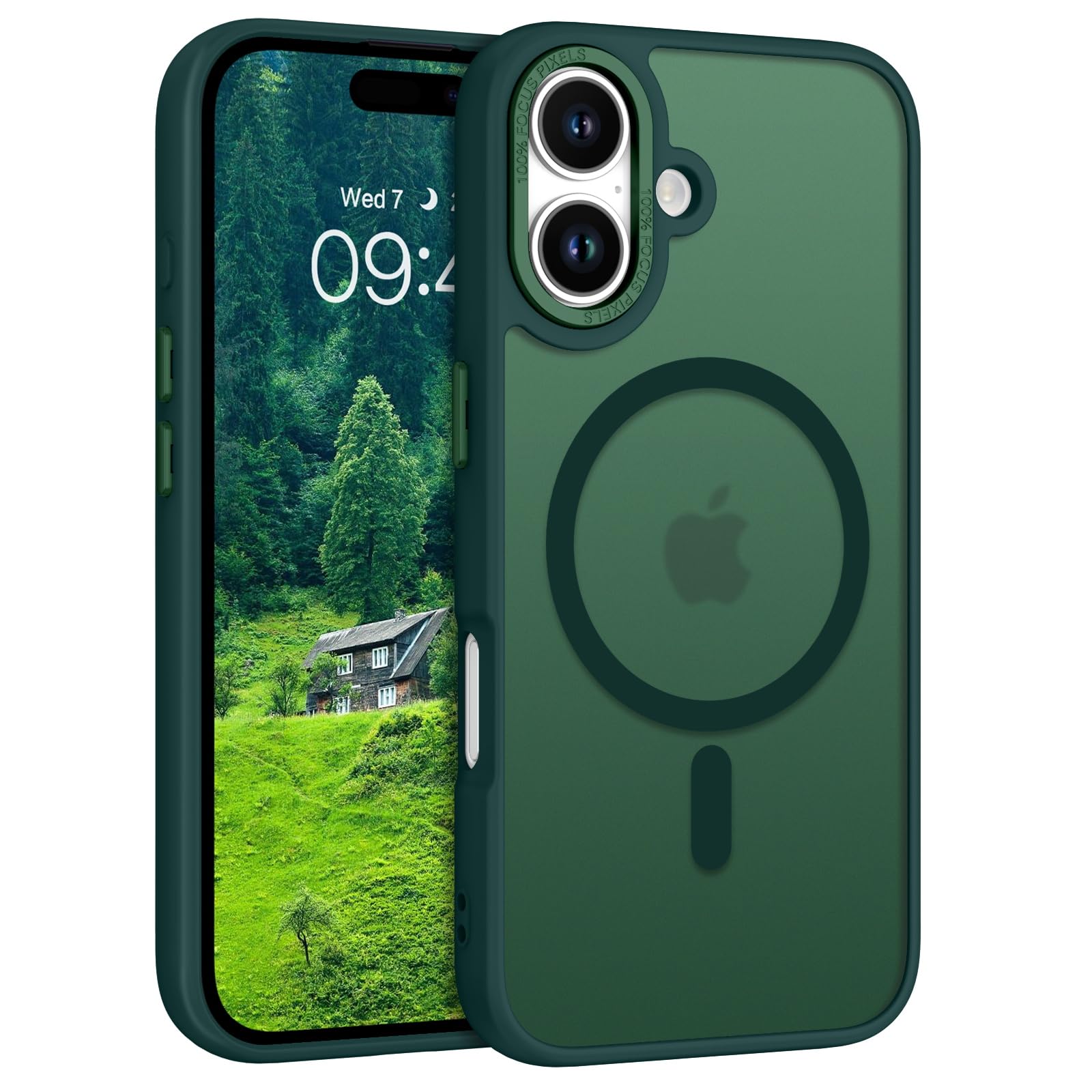 DUEDUE Cover Magnetica per iPhone 16e 6.1[Compatibile con MagSafe], Custodia a Portafoglio in Pelle PU per iPhone 16e Case con Porta Carte Ultra -Sottile Silicone Anti-Scivolo, Nero