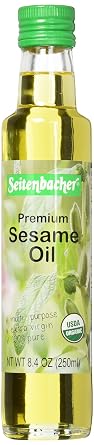 Seitenbacher Organic Oil, Premium Sesame Oil, 8.4-Ounce, 2 Count