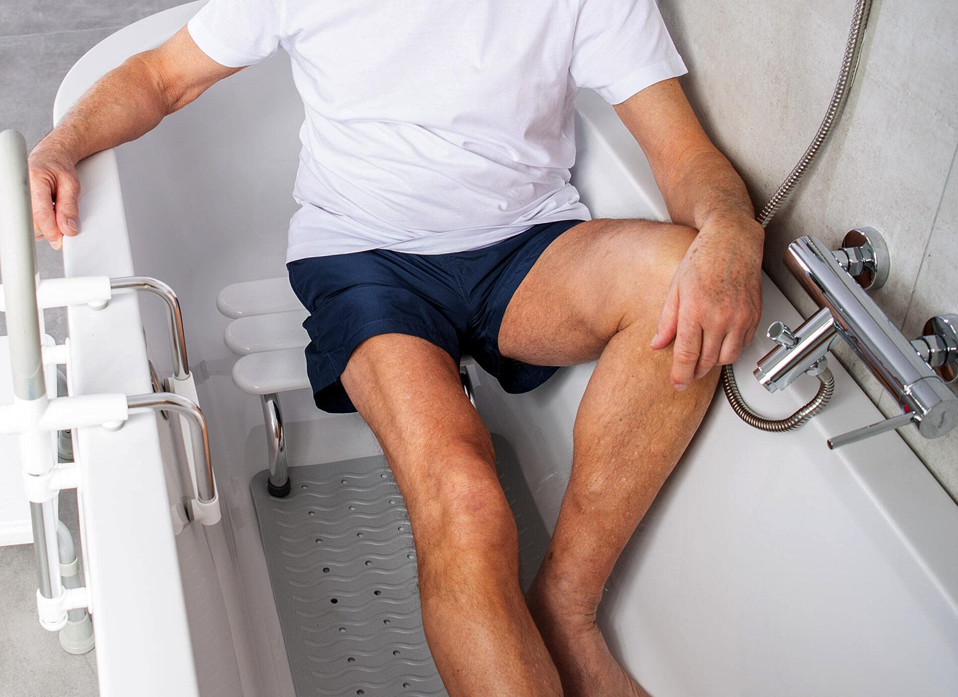 RIDDER Sgabello per vasca da bagno Pro bianco