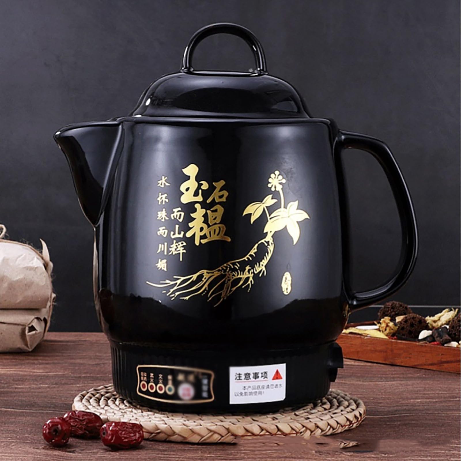 LYSDIANPU Electric Herbal Medicine Cooker 4l, Automatic Chinese Medicine Pot, Cooking Beeps 10 Times, Keep Warm For 8-10 Hours, Boil-dry And Overheat Protection For Herbal Decoction, Tea And