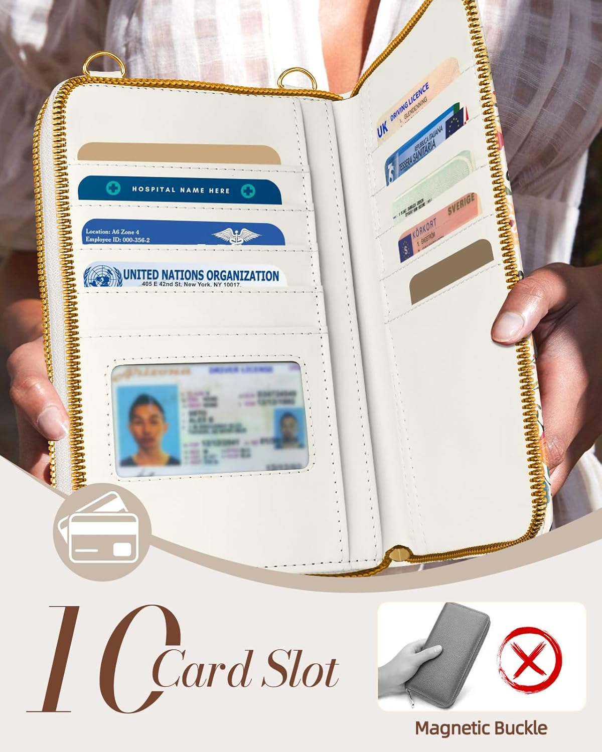 Phone Purse for Women - Cute Small Crossbody Bags Cellphone Wallet with Adjustable Strap Zipper and Card Slots - Image 6