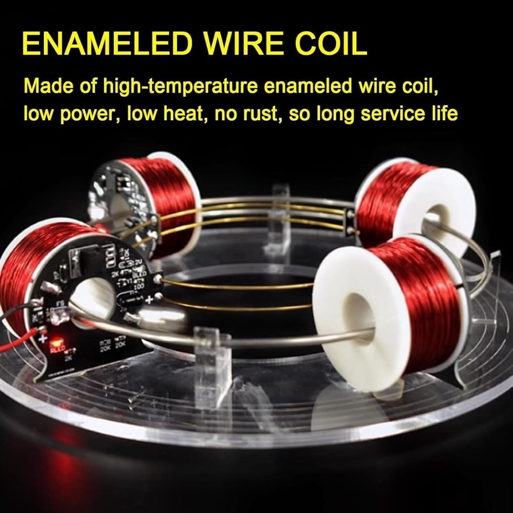 Kit acceleratore elettromagnetico, motore ciclotrone ad anello elicoidale, materiale acrilico per progetti scientifici e regali fai da te, strumento sperimentale educativo