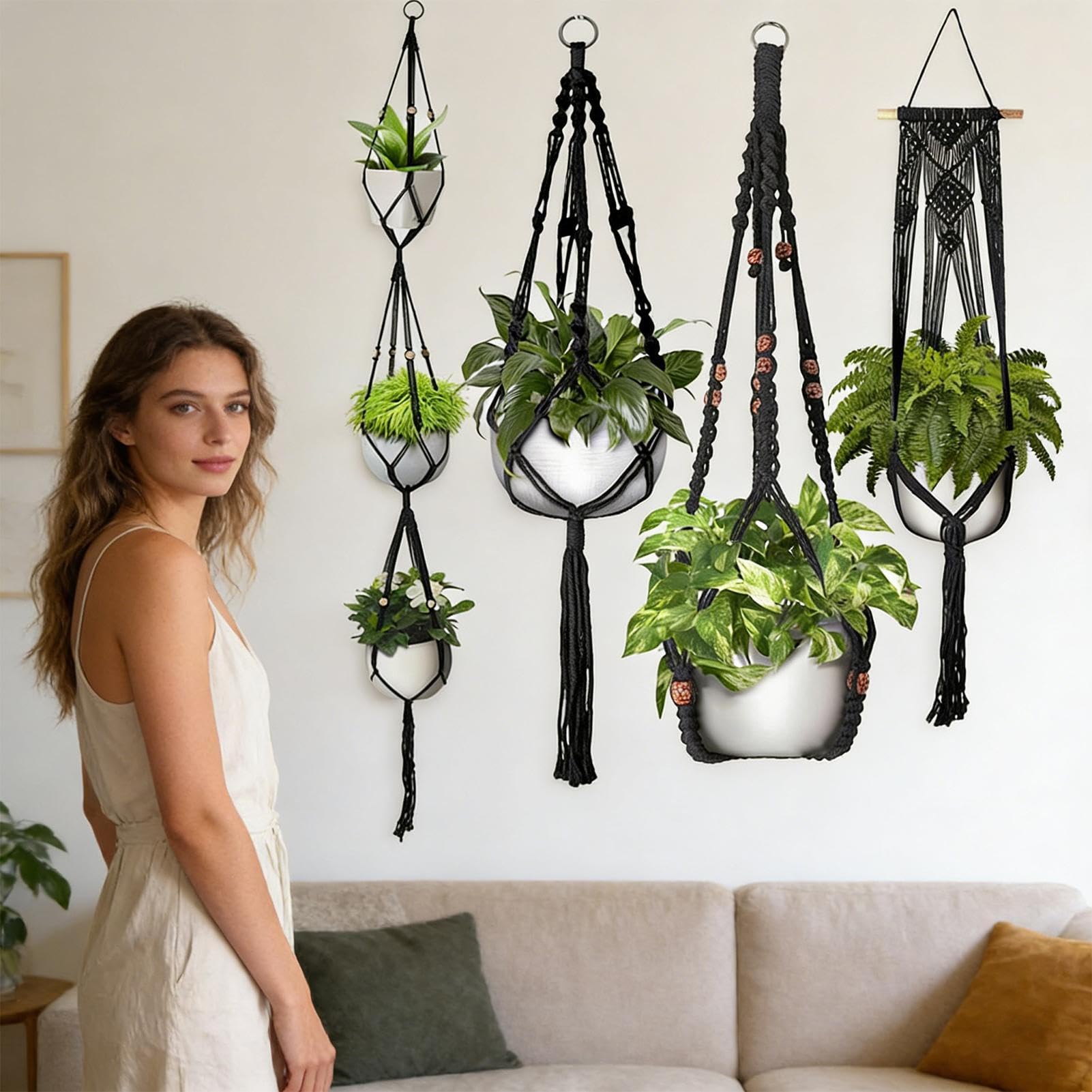 Suspensions en pour D'Intérieur 5 Pièces Boho