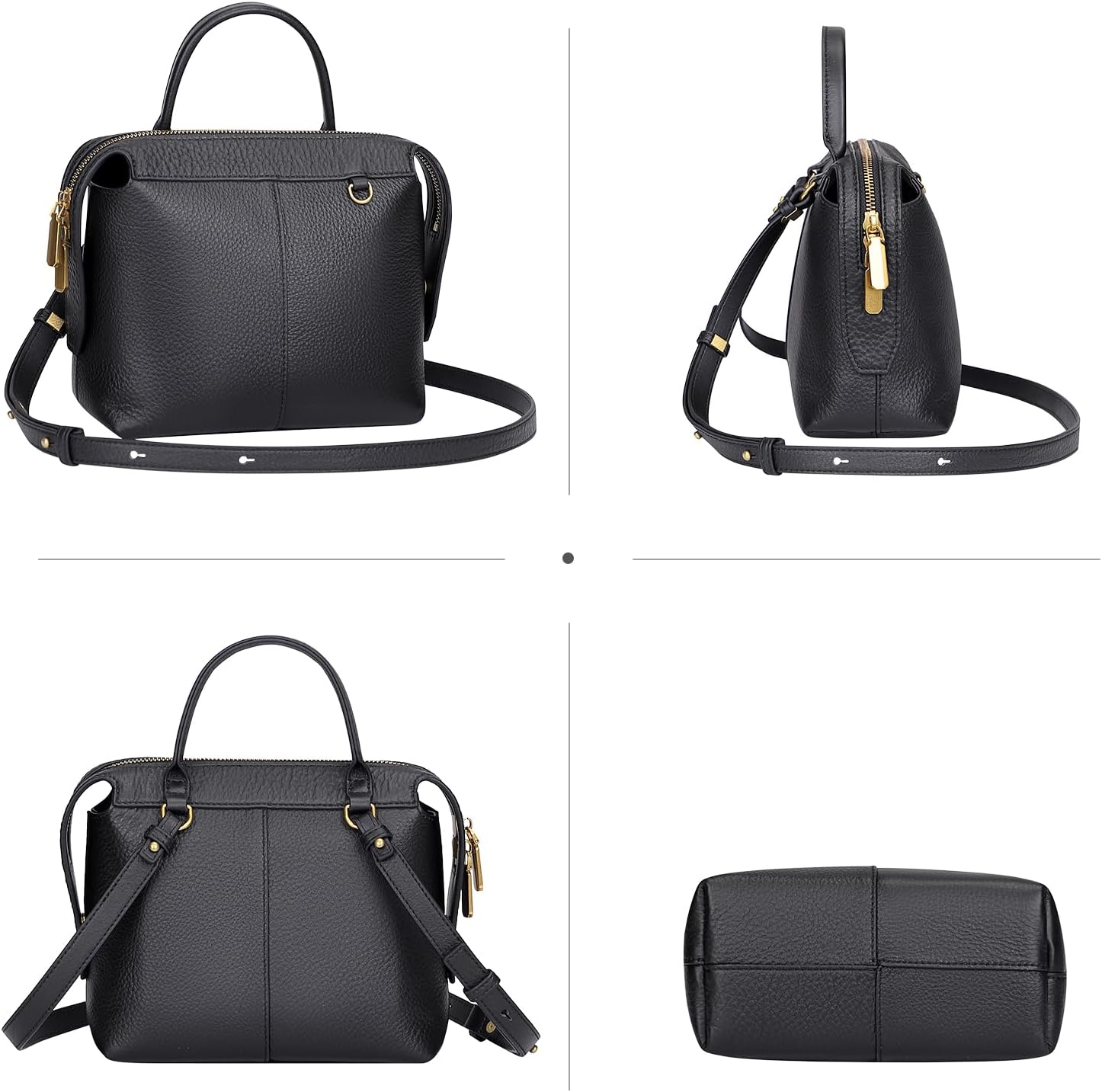 Over Earth Genuine Leather Crossbody Bags for Women Small Top Handle Satchel Purses and Handbags