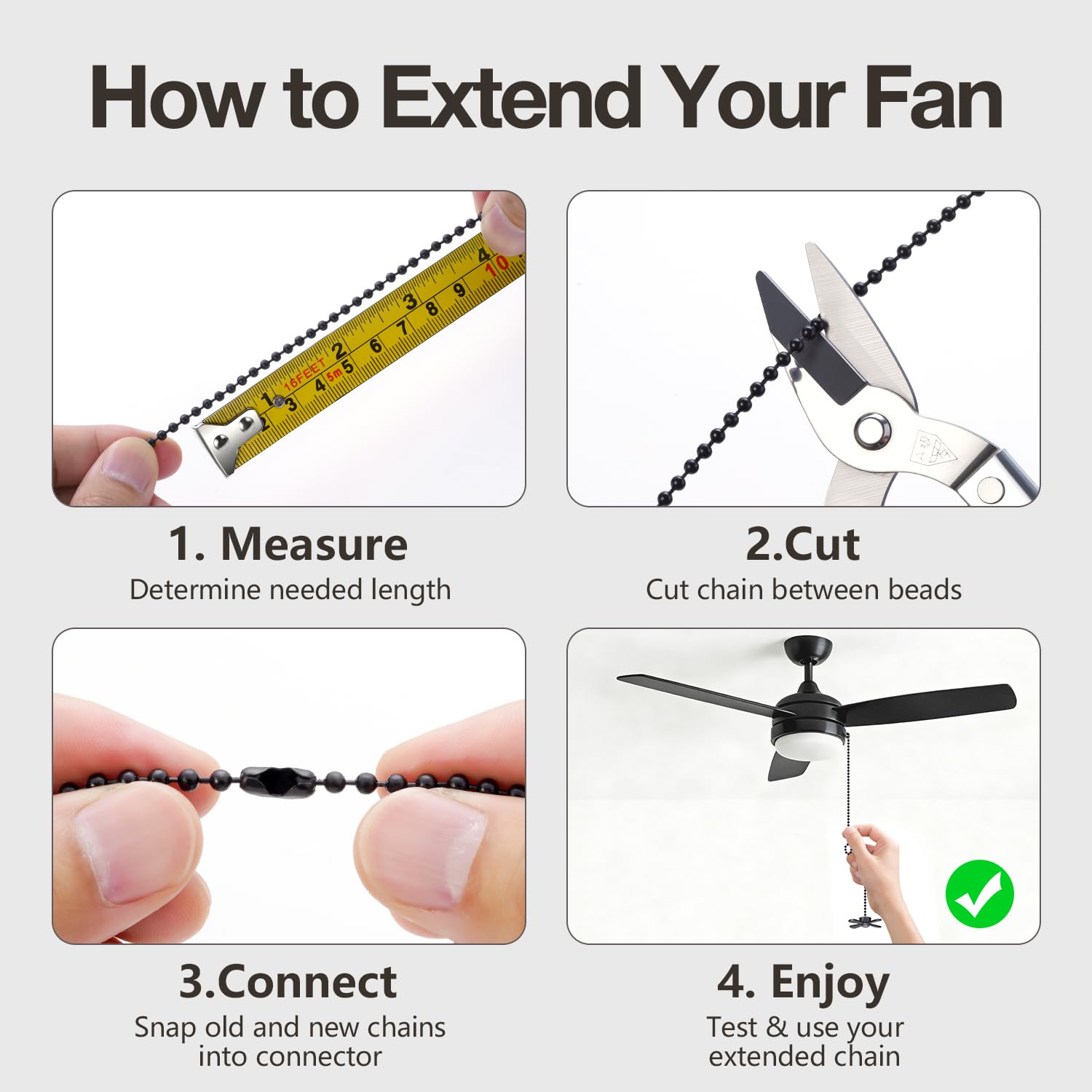 Ceiling Fan Pull Chain Extender - ORB -7 Ceiling Fan Pull Chain Extender - ORB -7