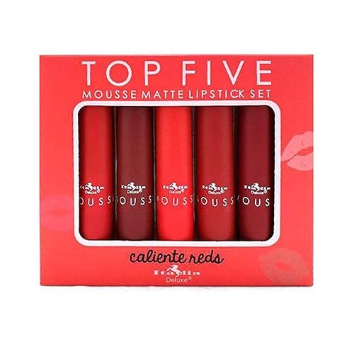 Miniatura 10 de Italia Deluxe Top Five Mousse - Juego de lápices labiales mate Chola Browns