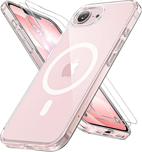 Miniatura 74 de Miracase - Funda magnética para iPhone 13 de 6.1 pulgadas (compatible con MagSafe) (con 2 protectores de pantalla), protección de grado militar