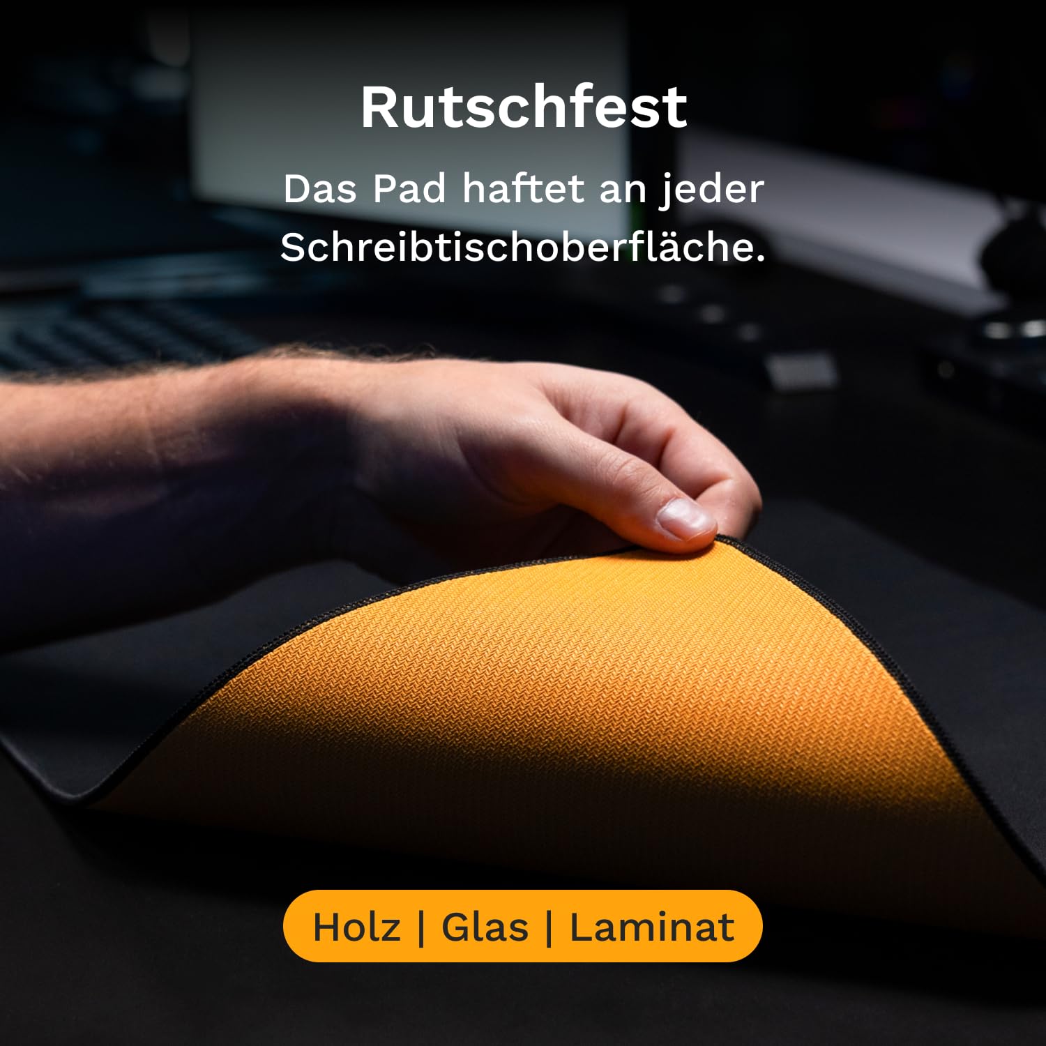 GLORIOUS GMP 2 Stoff Gaming Mauspad (XXL) Spritzwasserfest, 915x460mm | Mikrofaseroberfläche für Speed & Kontrolle, Flache Nähte gegen Ausfransen, Rutschfeste Unterseite, Maschinenwaschbar