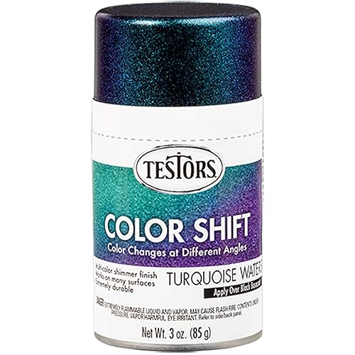 Rust-Oleum Testors - Aerosoles de cambio de color esmaltado en aguas turquesas, 3 onzas