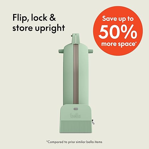 Miniatura 2 de Waflera Flip-n-Store de BELLA con revestimiento antiadherente de cerámica EverGood, Utensilios de cocina Fits-anywhere, luz indicadora de encendido,