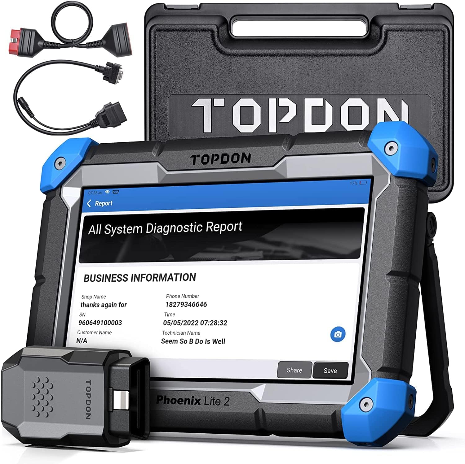 TOPDON Phoenix Lite2 Automotive 0BD2 Diagnostic Device, Japanese Compatible, BMW Benz, Audi ECU Coding, JOBD, Daihatsu Compatible, All-in-One Diagnostic Machine, All in One Diagnostic Machine, All in