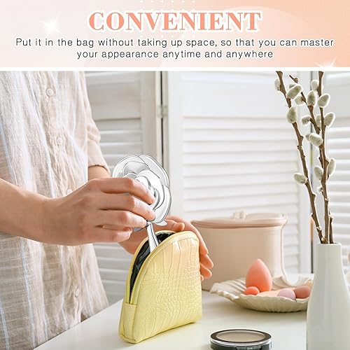 Miniatura 6 de Suzile Juego de 36 espejos de mano rosas a granel para invitados, regalos de fiesta de quinceañera, regalos de fiesta de boda, incluye espejos de