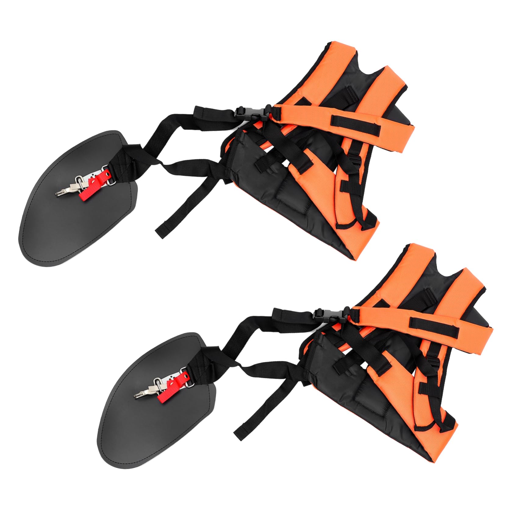 BESPORTBLE Imbracatura Decespugliatore Design Regolabile Doppia Tracolla Imbottita per Riduzione Pressione e Acciaio Inossidabile Confezione 2 Pezzi