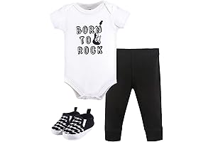 Babe Rock: Snug and Stylish Bodysuit, Pant, and Shoe Combo for Baby's Comfort