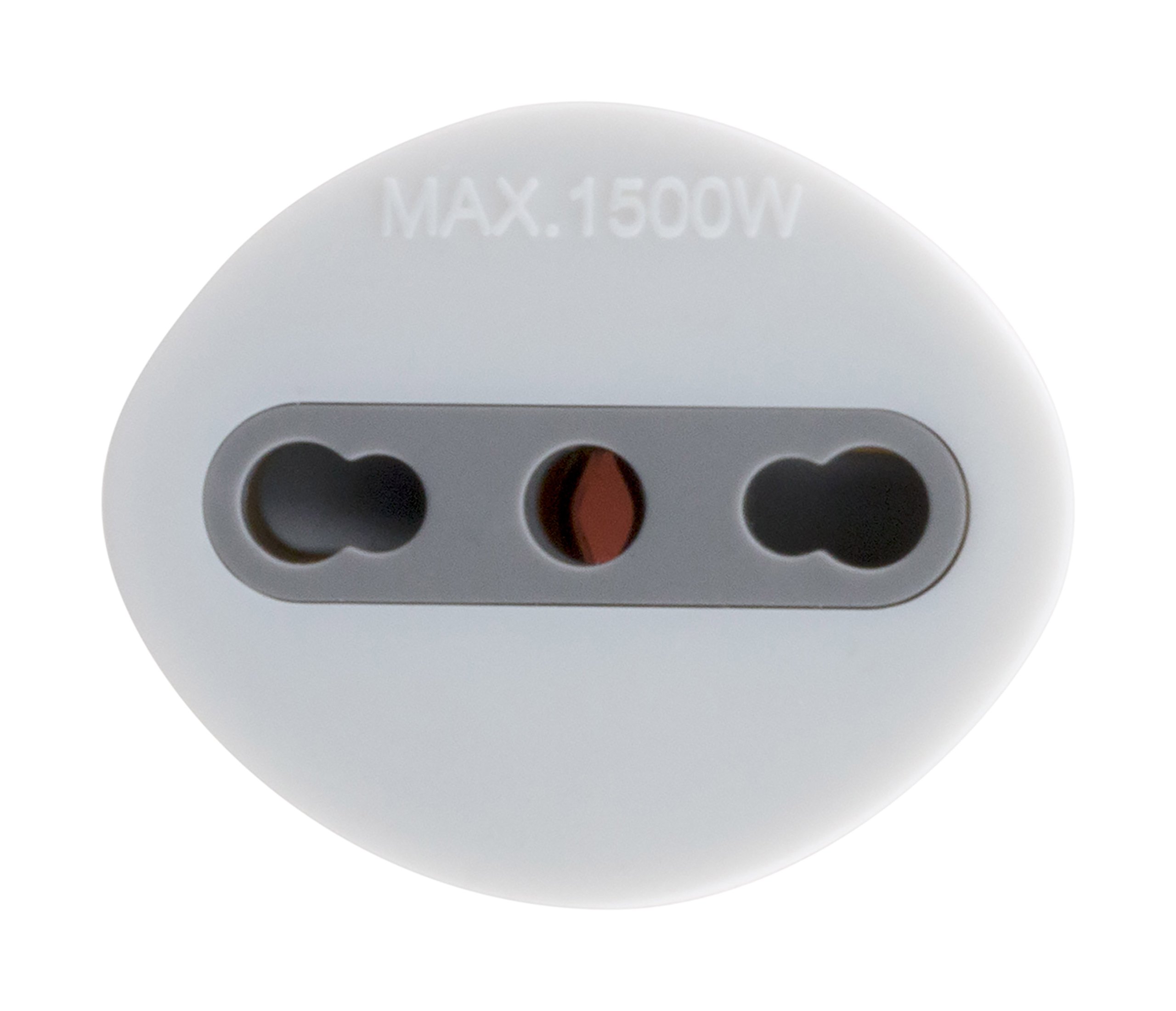 Zenitech - Adaptateur Prise Voyage France vers Italie - Mâle France/Femelle Italie avec Terre - Blanc - Compatible 230V, 16A, 2300W - Sécurisé pour Appareils Électroniques - Design Compact pour Voyage