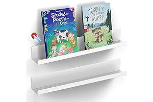 2 Pcs Clear Magnetic Book Shelf for Whiteboard, Reusable Metal Book Display Holder
