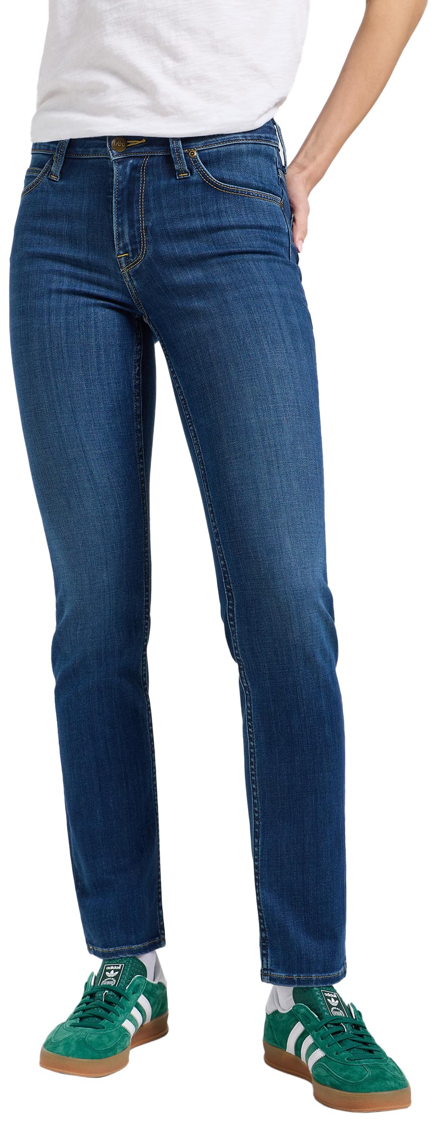 Lee Women's Elly Jeans, Ivy Wash, 32W x 33L