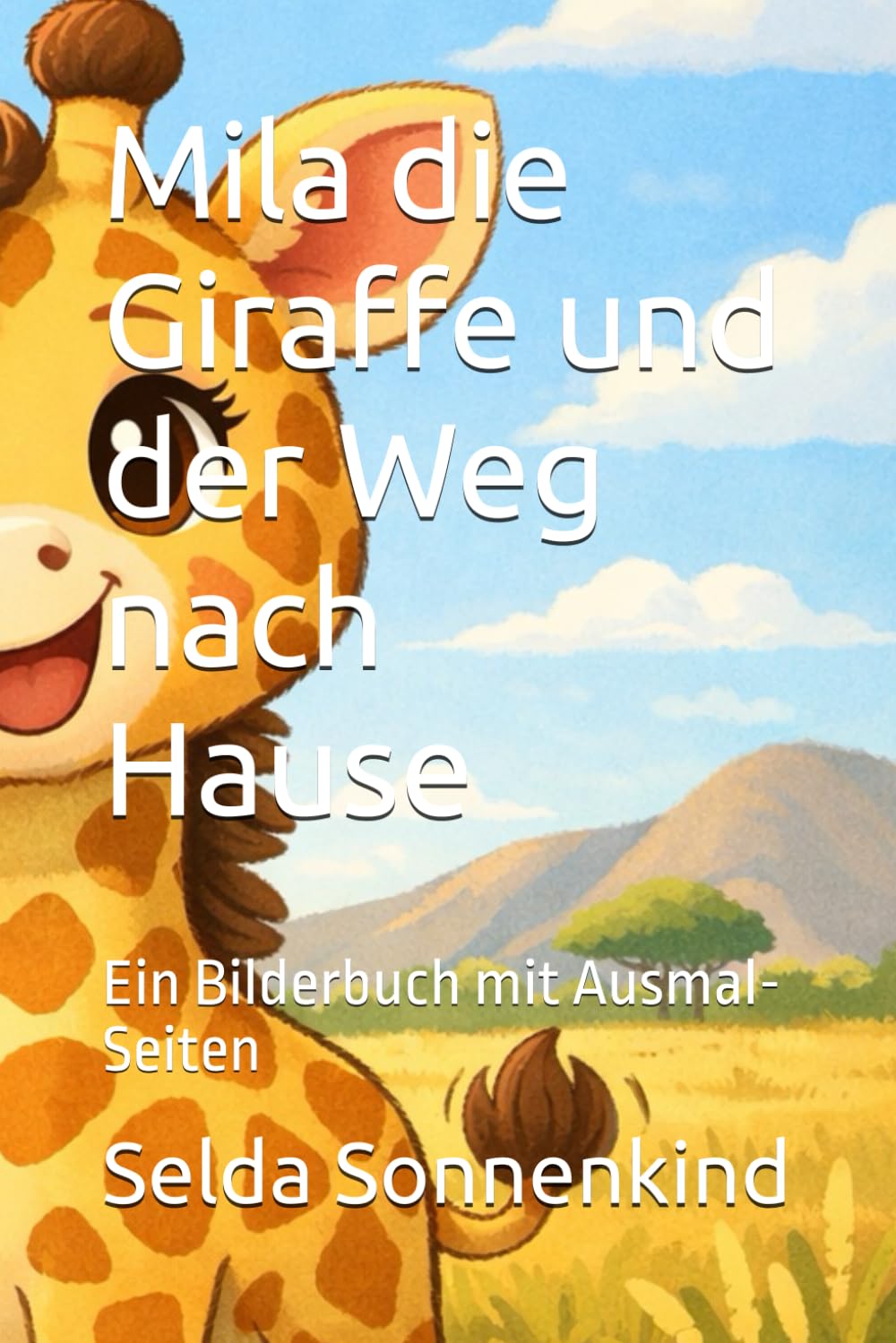 Mila die Giraffe und der Weg nach Hause: Ein Bilderbuch mit Ausmal-Seiten