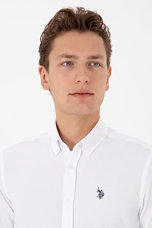 U.S. Polo Assn. Erkek Beyaz Gömlek Basic 50316723-VR013