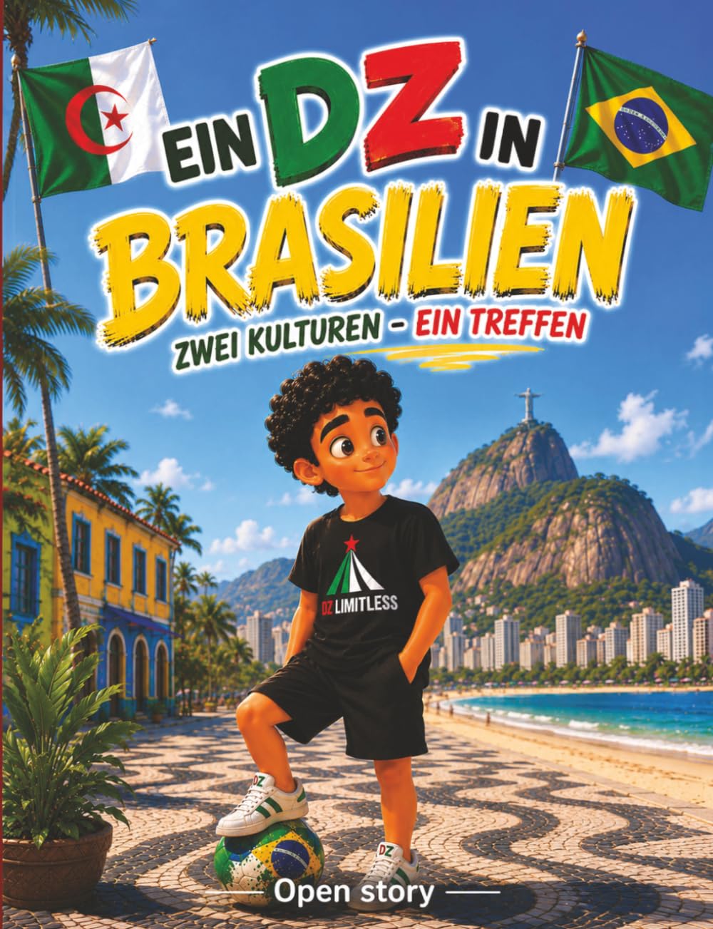 DZ in Brasilien: Zwei Kulturen, Eine Begegnung: Illustriertes Kinderbuch mit Fragen und Ausmalbildern - Eine herzerwärmende Geschichte über ... Entdecken zwischen Algerien und Brasilien