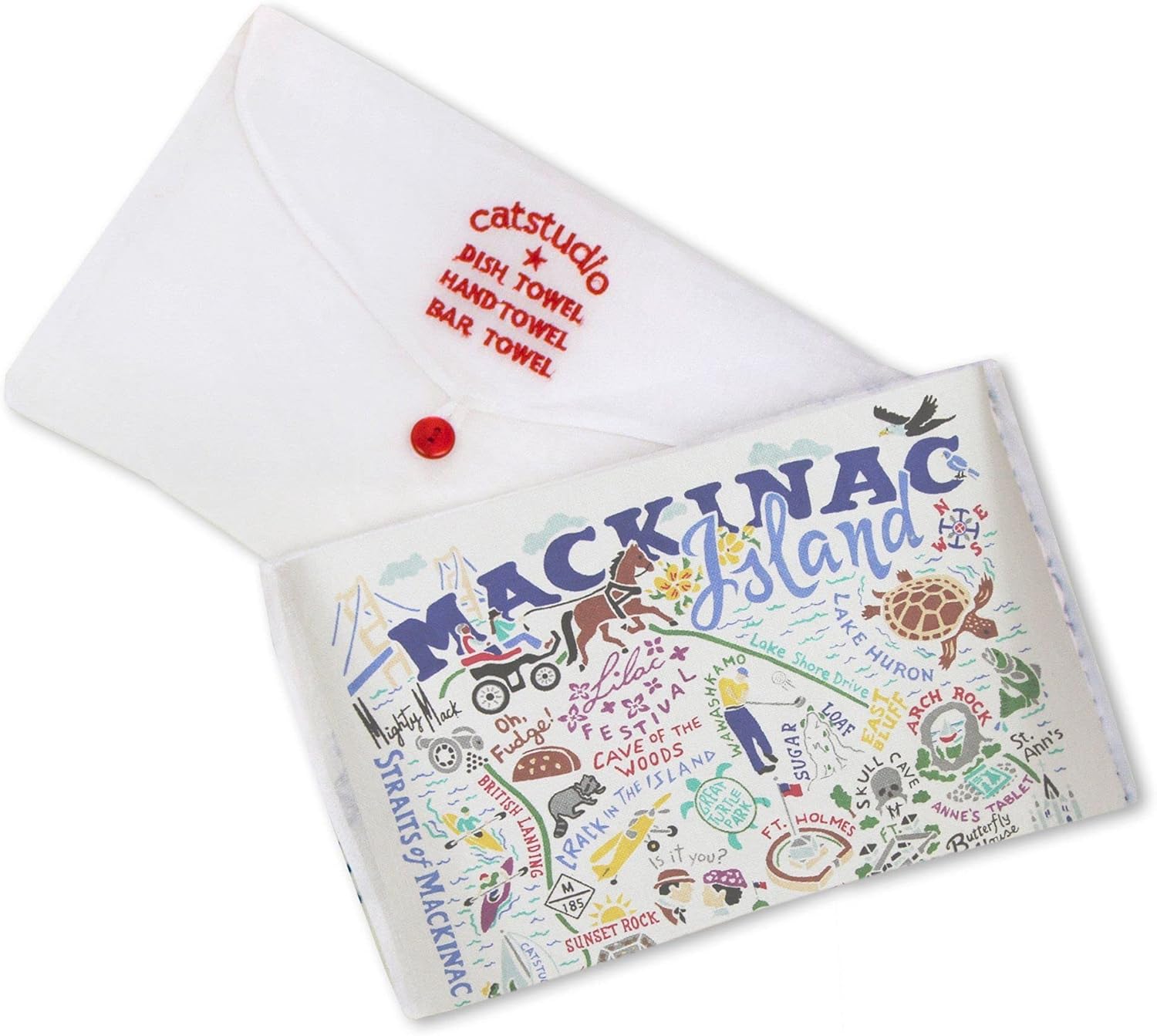 Catstudio Mackinac Island Dish Towel | 20" x 29"'