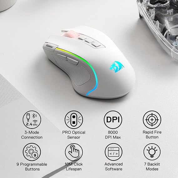 Redragon K686 RGB Keyboard and M612 PRO Wireless Gaming Mouse Bundle