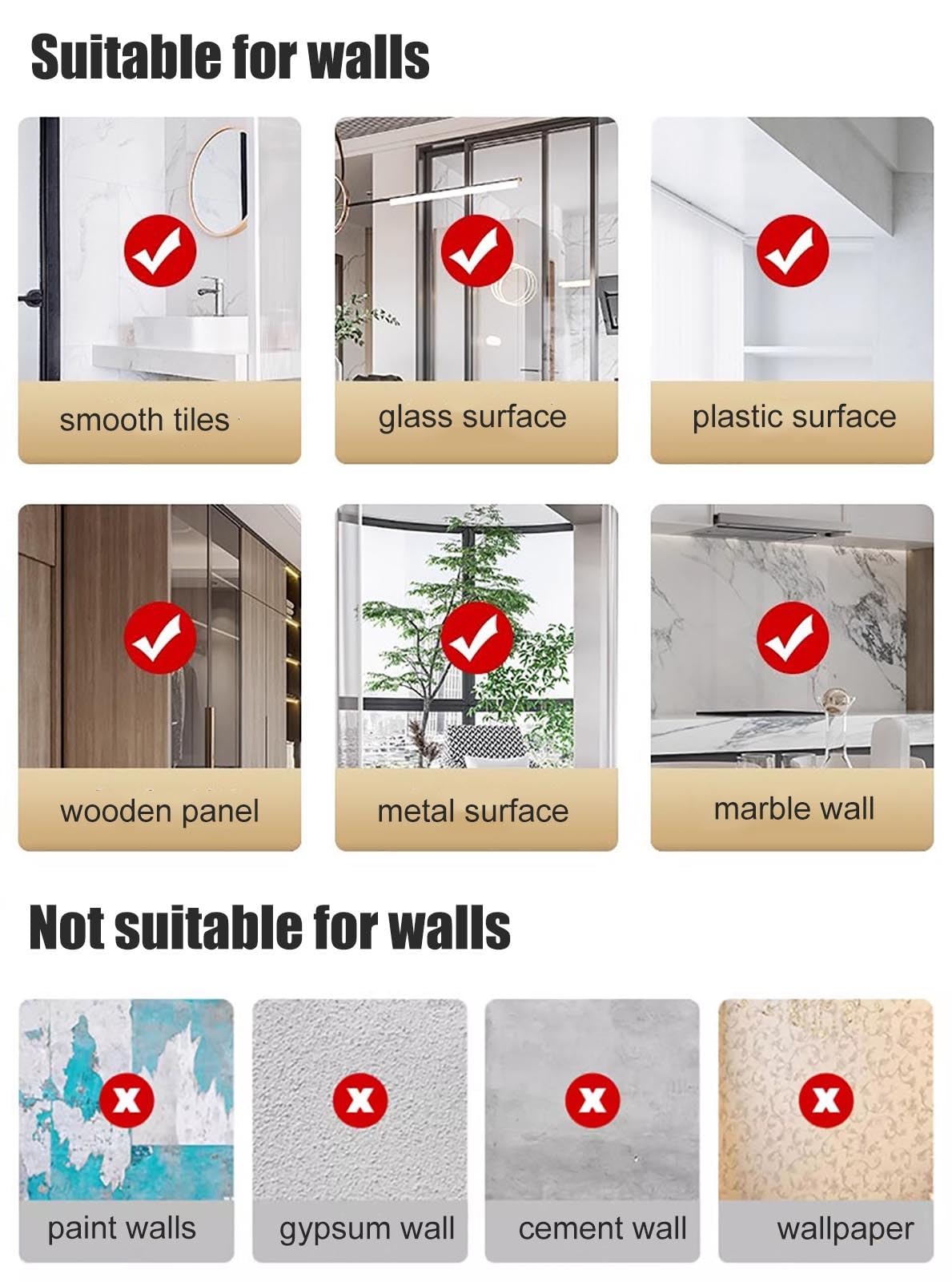 Soporte de riel de aluminio adhesivo para rieles deslizantes, sin taladro, ideal para bahías pequeñas y caravanas