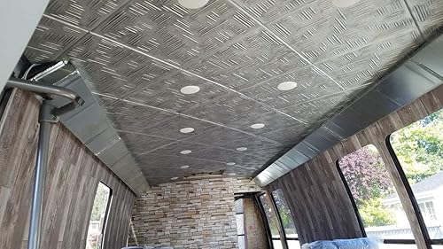 Miniatura 5 de A La Maison Ceilings R60 Country - Azulejo de techo de espuma de trigo (128 pies cuadradoscaja), paquete de 48, color blanco liso