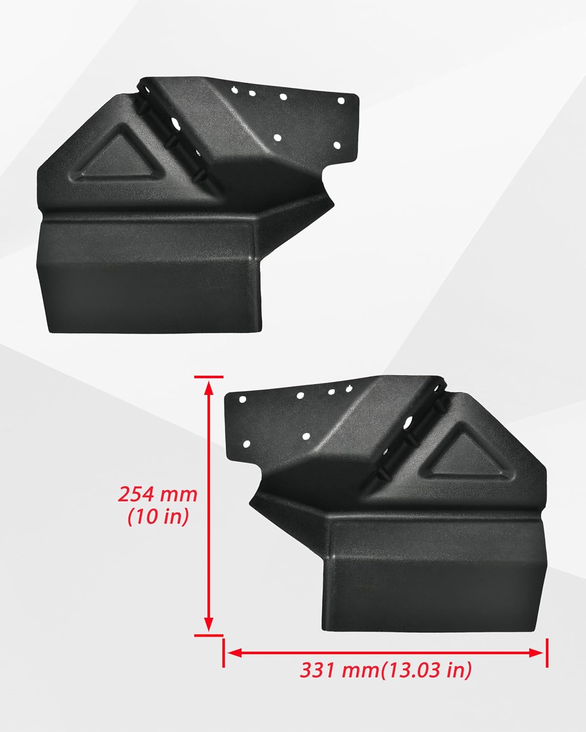 SAUTVS Mud Flaps Fender Flares for Polaris ACE 500 570 900 2016-2017, Front Wide Splash Proof Mud Guards Fender Extensions Guards Accessories, Replace #2880100, 2PCS