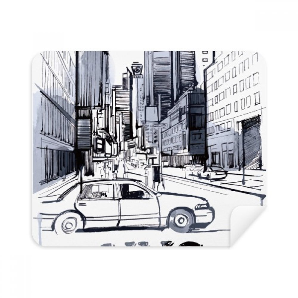 NYC Love New York City America Landscape Cleaning Cloth Screen Cleaner 2pcs Suede Fabric