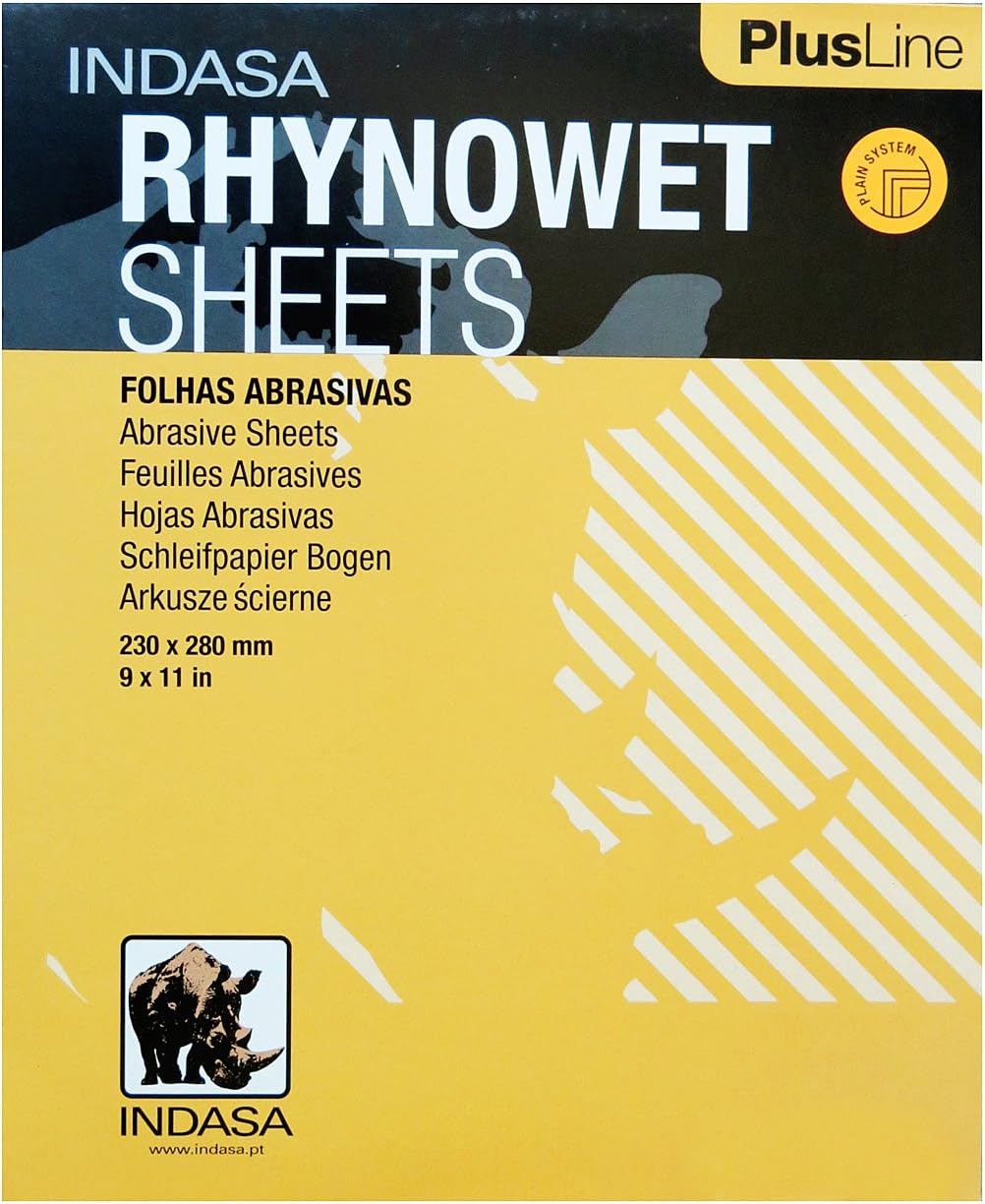 Indasa Rhynowet Plus Line Sandpaper Wet / Dry 9"x 11" 400 Grit 50