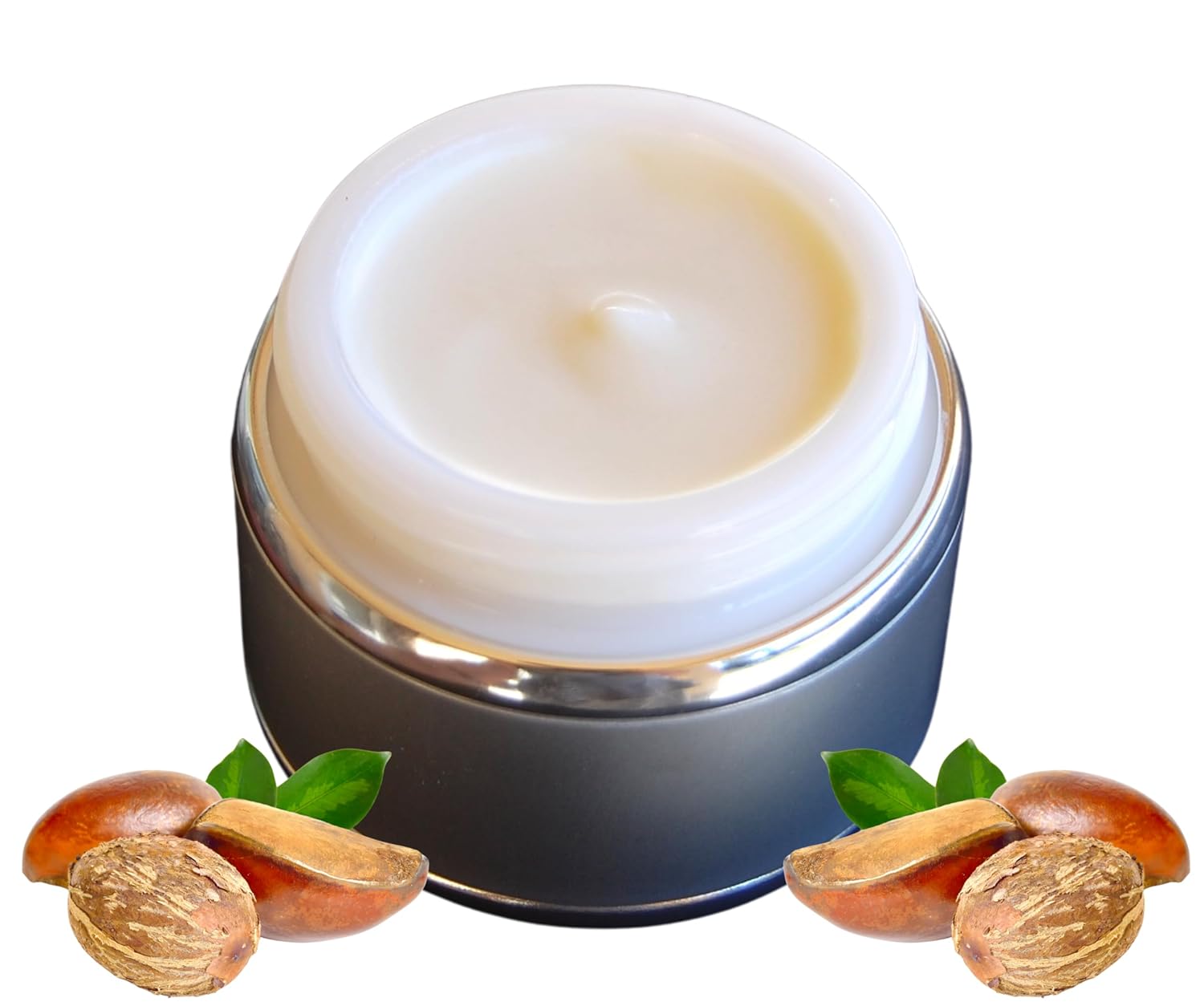 Triple Whipped Shea Butter Body Butter, Luxury Aluminum Glass Jar 2oz (Fragrance Free)