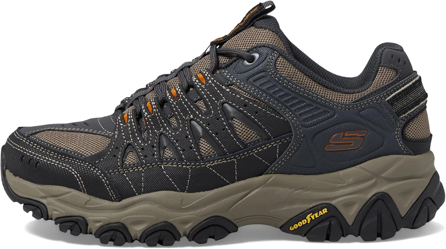 Skechers Men's M. Fit 2.0 Oxford, Charcoal/Gold, 10.5