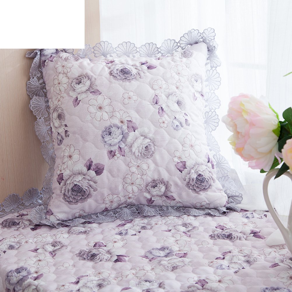 Taie d'oreiller lin 55x55 cm style pastoral housse coussin canapé imprimé