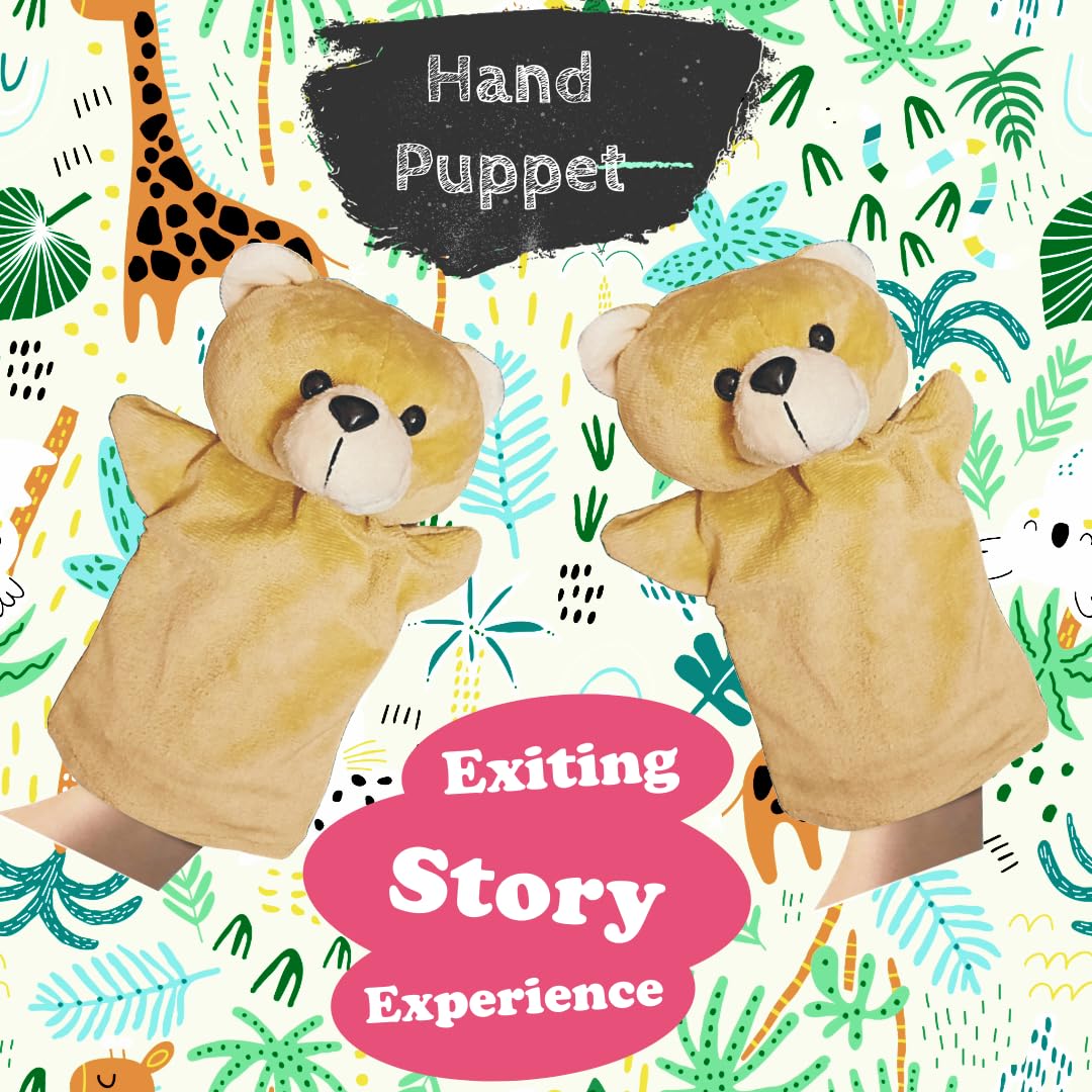 BKDT Marketing Soft Hand Puppet Toy for Kids | Story Telling | Babies Toys | Animals Hand Puppet for Boys & Girls (Teddy Bear)- Festival Gifts,Diwali Gift 3