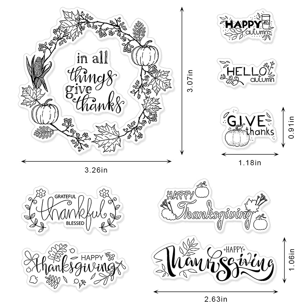 Sellos transparentes para hacer tarjetas, álbumes de fotos, decoración de álbumes de fotos, palabras de agradecimiento, sellos de goma transparentes para manualidades, álbumes de recortes,