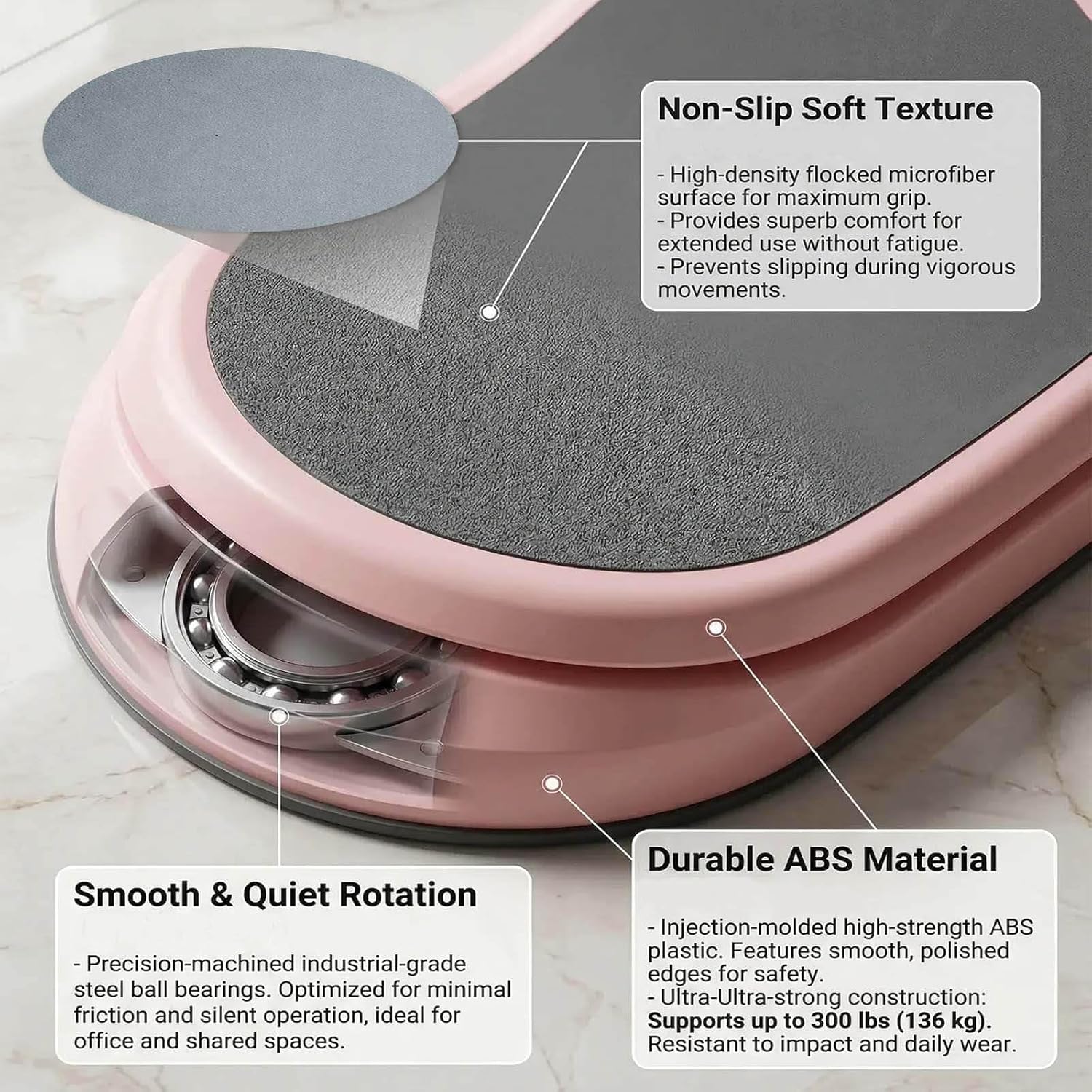 Waist Twisting Machine – Ab Workout Board, Core Disc | Seated Waist Exercise Trainer, Fat Burning Twisting Plate for Home Gym, Balcony, Living Room Muscle Toning and Body Sculpting