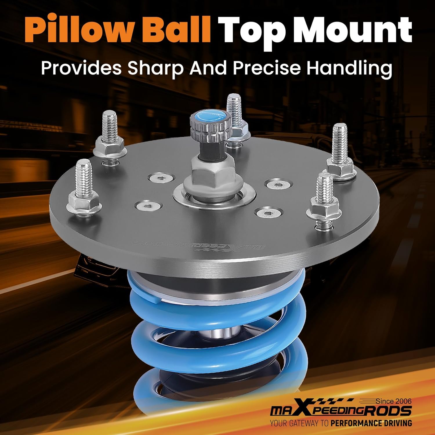 maXpeedingrods Coilovers for Honda CR-V FWD 2012-2016, 24 Levels Damper Adjustable Coilovers Suspension Kit Strut, Height Adjustable Shock Absorber Struts, T6 Upgraded Lowering Kits Blue