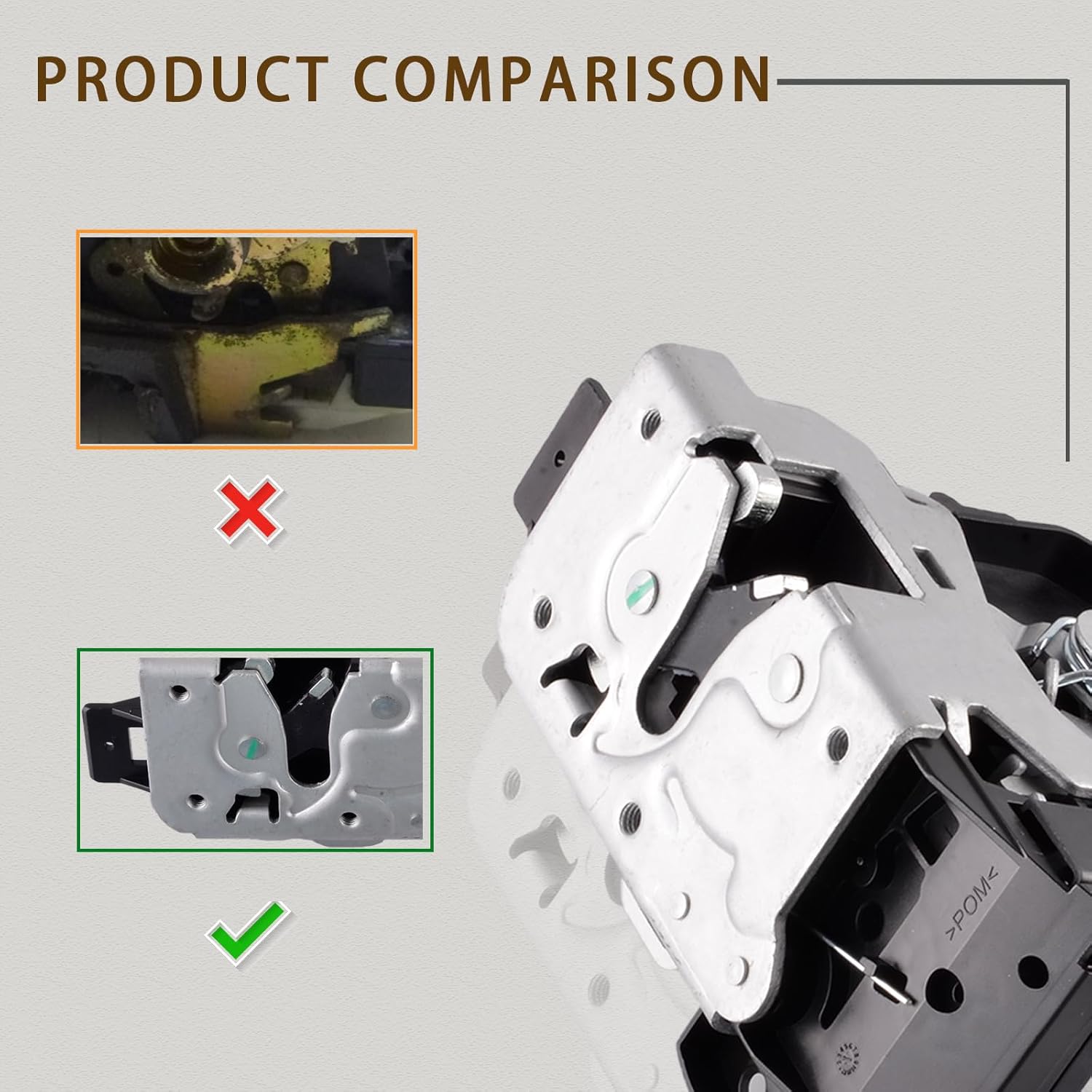 Door Lock Actuator Motor Compatible for Ford Focus 2002-2007 Mercury Cougar 1999-2002 Replace Front Left Driver Side Door Latch Assembly 4S4Z5421813BB