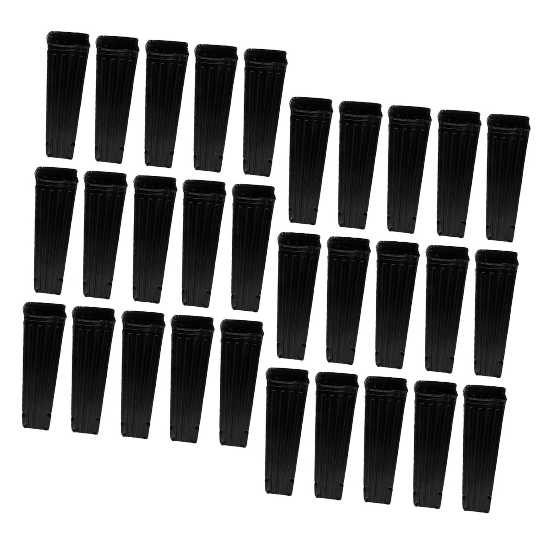 BESPORTBLE Macetas para Plantas 60piezas Copa de Cultivo de Plantas Negro 30X10X10Cm Protección de Permeabilidad al Agua Adecuado para Árboles y Hortalizas