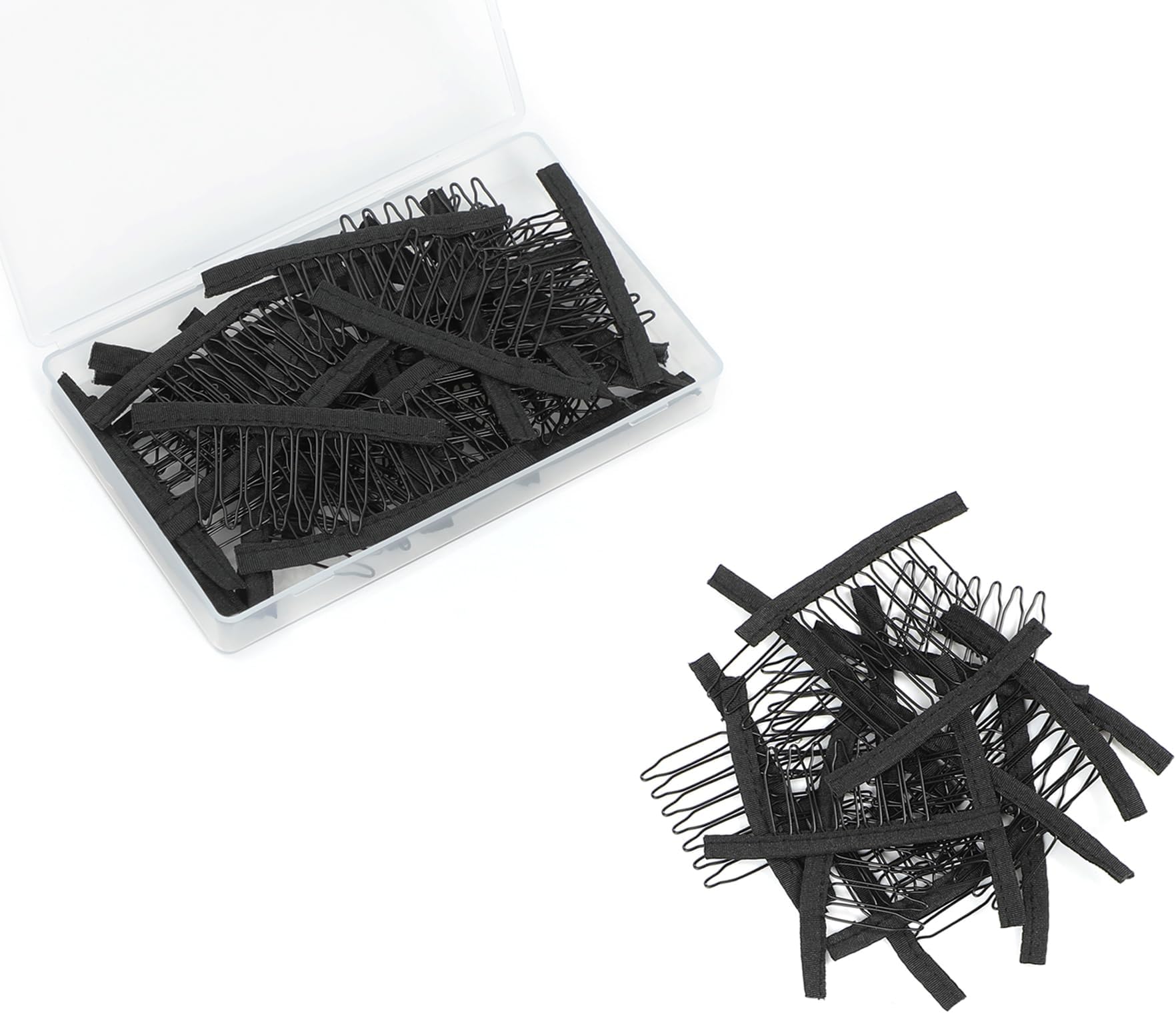Xuxisowo 60 Pcs wig clips wig comb wig combs to secure wig