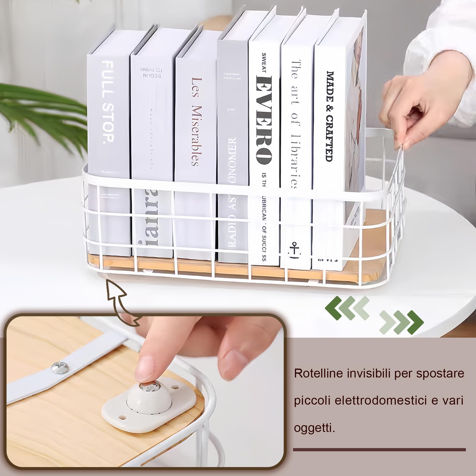 Produktbild von 8 Stück Selbstklebende Mini-Möbelrollen – 360° Drehbar, Geräuscharm, Schwerlastfähig, Transparent Mit Kratzschutz – Für Möbel, Aufbewahrungsboxen & Mehr