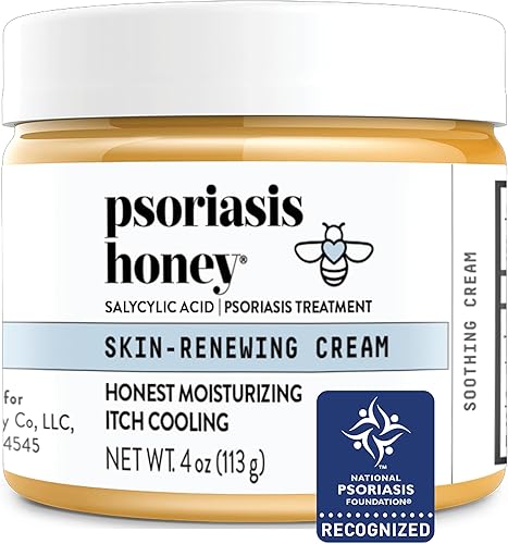PSORIASIS HONEY Crema renovadora de la piel, crema para eccema y dermatitis seborreica, tratamiento de psoriasis para aliviar la piel, el