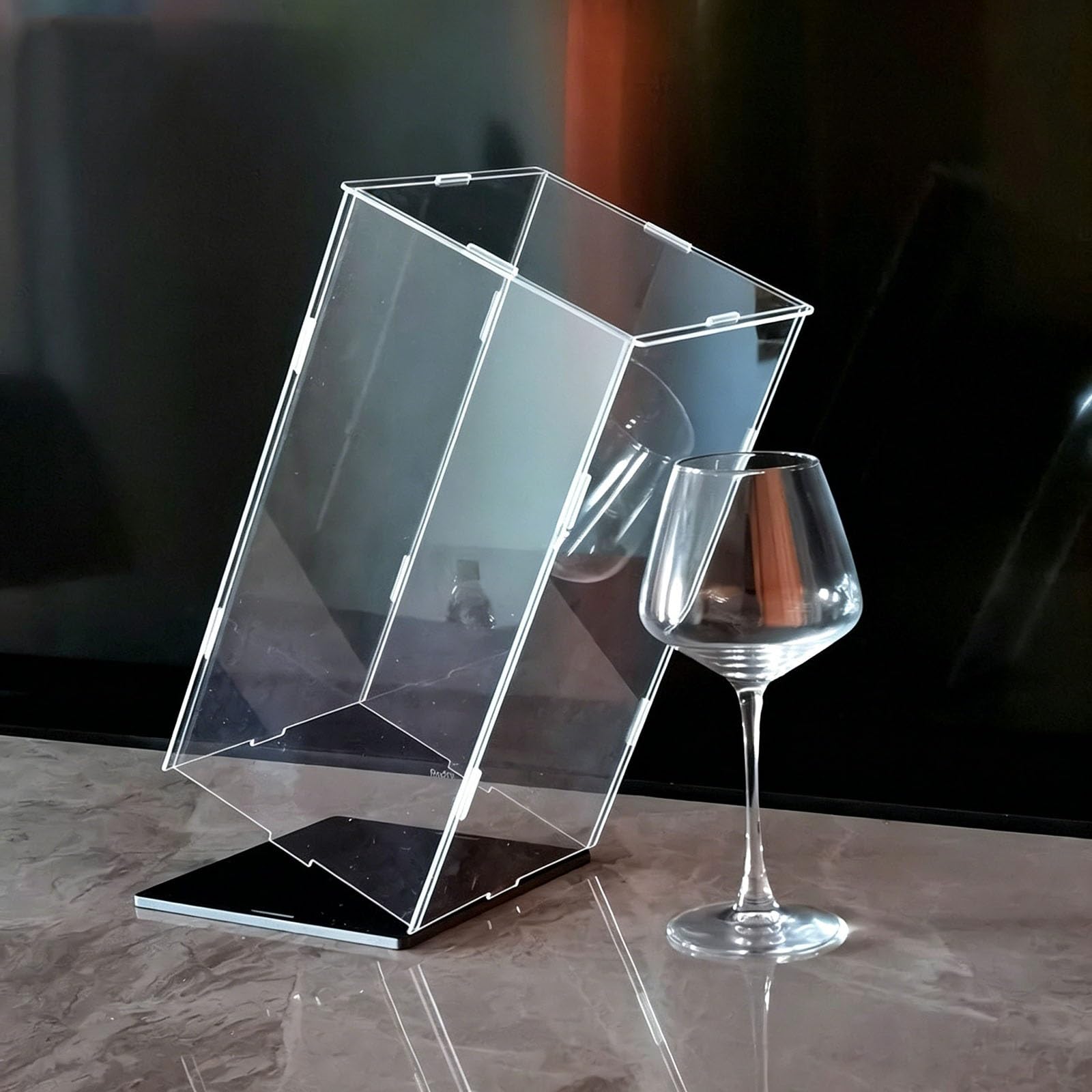 Transparent Acrylic Memorabilia Display Case Detachable, 10/15/20/25/30/35/40 Cm Height Dustproof Protection Showcase for Gift/ Toy, Easy To Assemble(50x50x50cm/20x20x20in)