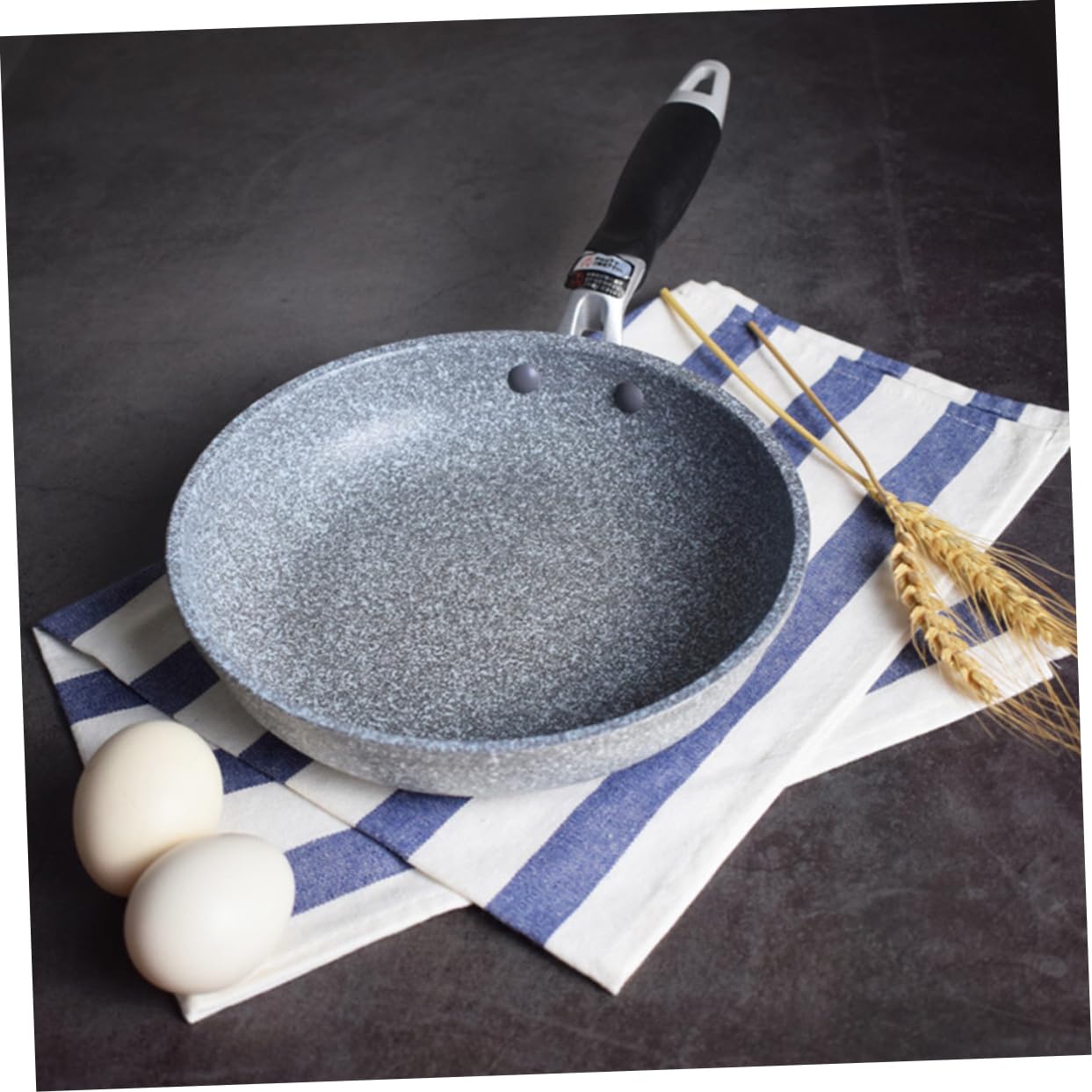 MAGICLULU 28cm Antihaftpfanne aus Stein mit Griff für Hausgebrauch